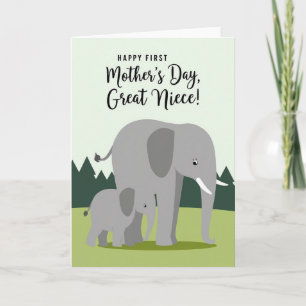 Chevron Elephant First Card