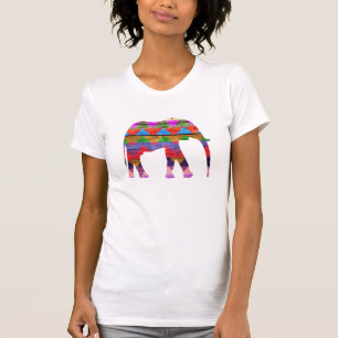 Chevron Elephant Pattern T-Shirt