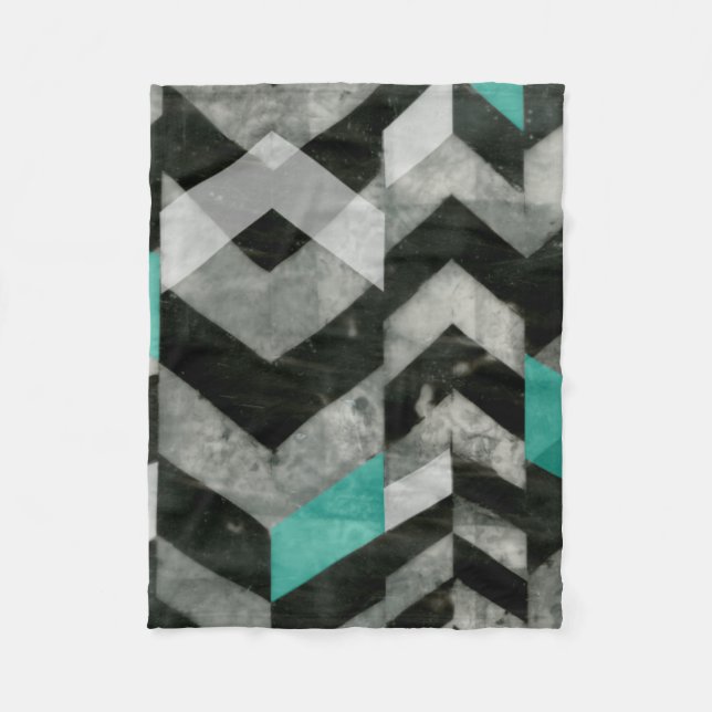 Chevron Exclusion II Fleece Blanket (Front)
