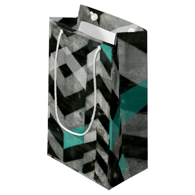 Chevron Exclusion II Small Gift Bag (Front Angled)