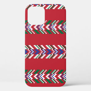 Chevron fair isle seamless pattern designallover,  iPhone 12 case