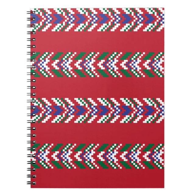 Chevron fair isle seamless pattern designallover,  notebook (Front)