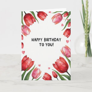 Chevron Festive Bloom Card