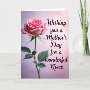 Chevron Floral Message Card