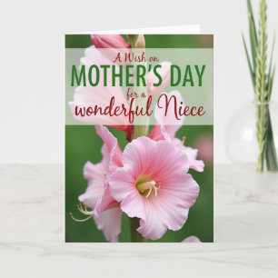 Chevron Floral Wish Card