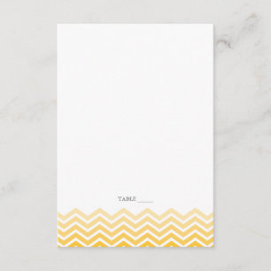 Chevron FOLDABLE Place Cards - Aqua