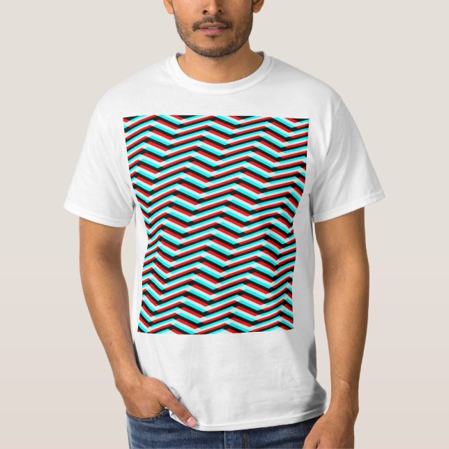Chevron Glitch T-Shirt (Front)