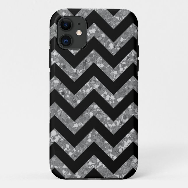 Chevron Glitter Look iPhone 5 BT Case (Back)