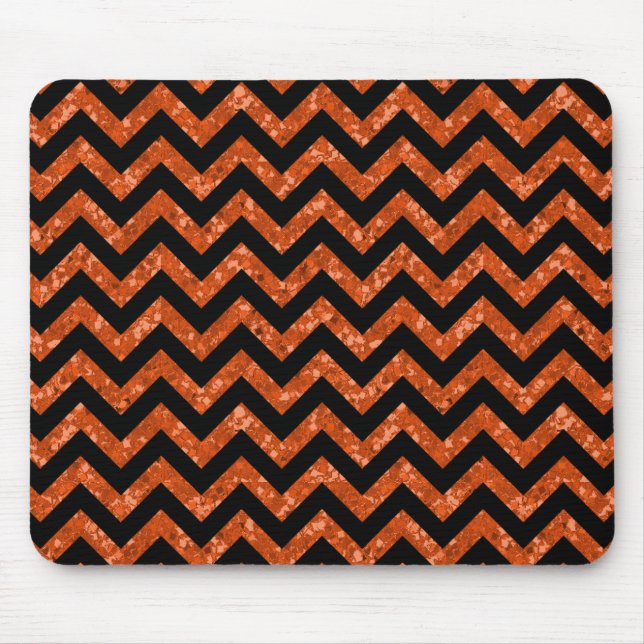 Chevron Glitter Look Mousepad (Front)