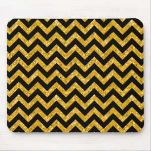 Chevron Glitter Look Mousepad