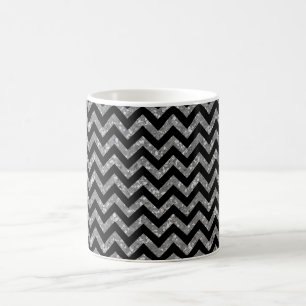 Chevron Glitter Look Mug