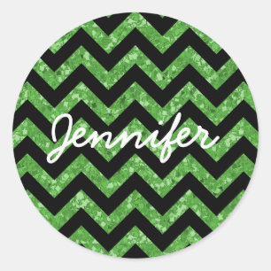 Chevron Glitter Look Stickers