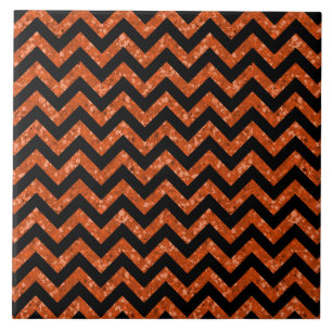 Chevron Glitter Look Tile