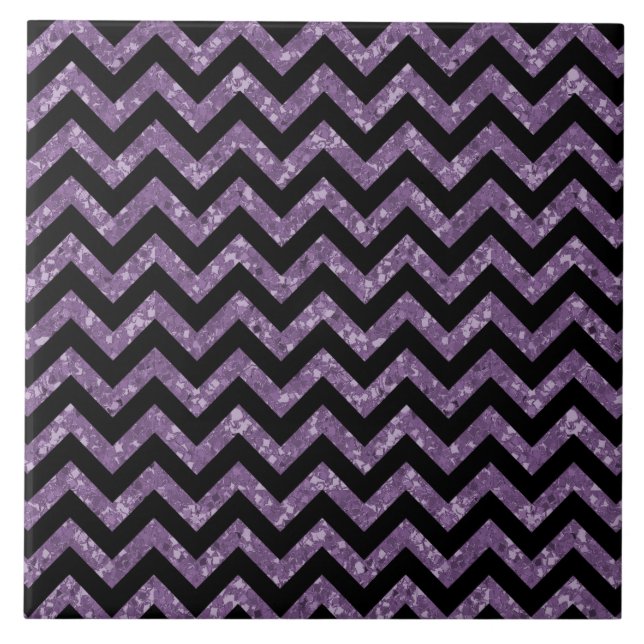 Chevron Glitter Look Tile (Front)