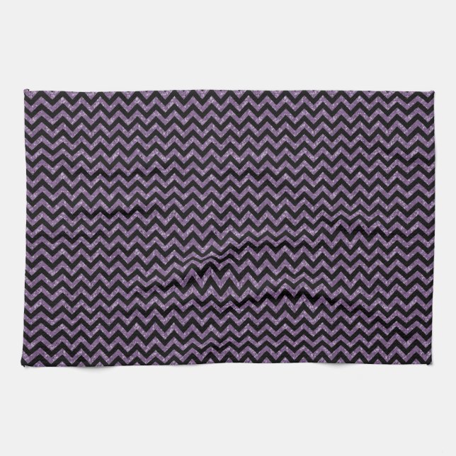 Chevron Glitter Look Towel (Horizontal)