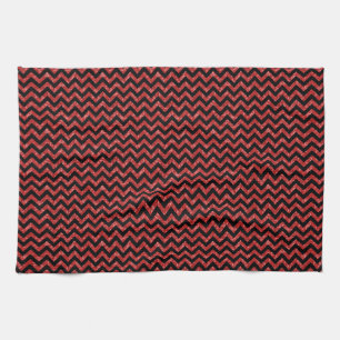 Chevron Glitter Look Towel