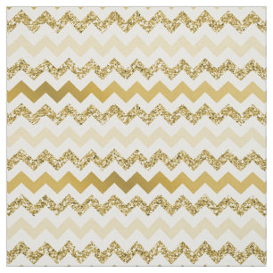 Chevron Gold Gradient Fabric