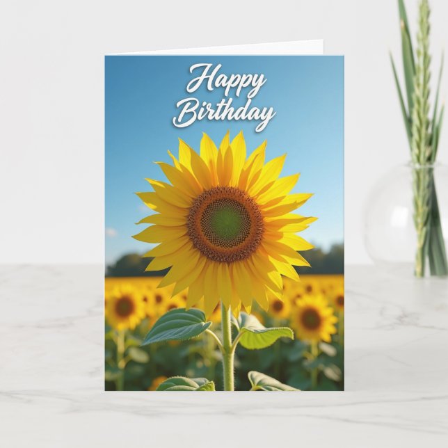 Chevron Golden Bloom Card (Front)