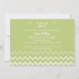 Chevron Graduation Party Invitation
