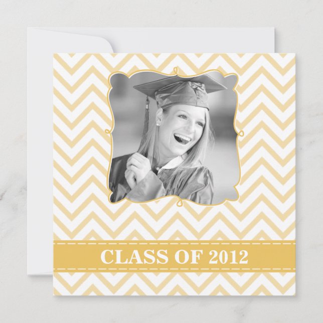 Chevron | Graduation Party Invitation (Front)