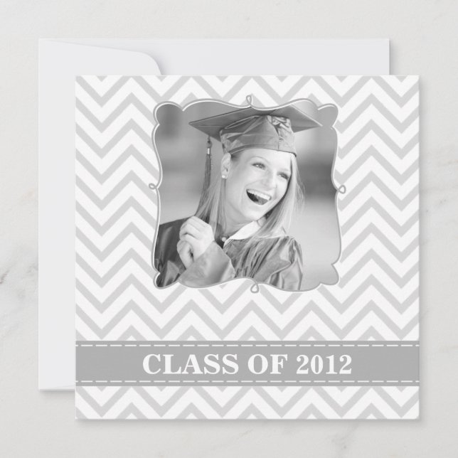 Chevron | Graduation Party Invitation (Front)