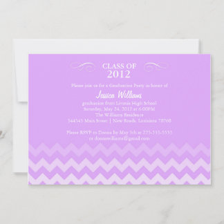 Chevron Graduation Party Invitation