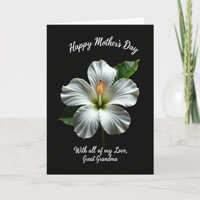 Chevron Grandma Bloom Card (Front)
