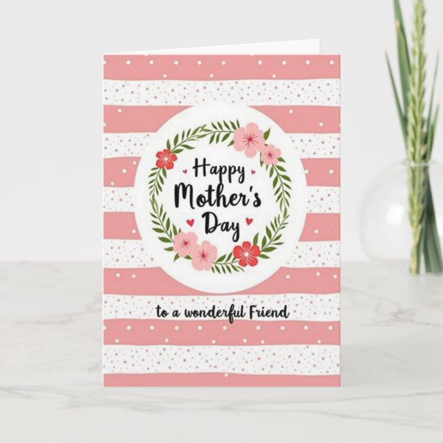 Chevron Heartfelt Message Card (Front)