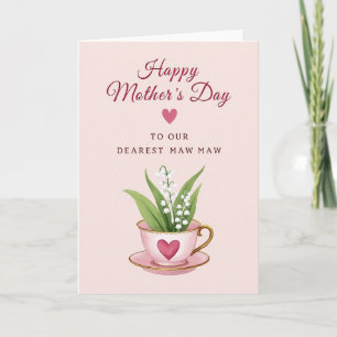 Chevron Heartfelt Wishes Card