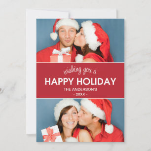 CHEVRON HOLIDAY   HOLIDAY PHOTO CARD