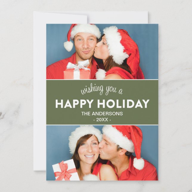 CHEVRON HOLIDAY | HOLIDAY PHOTO CARD (Front)
