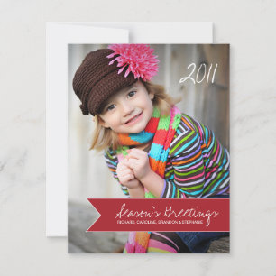 Chevron Holiday Photo Cards