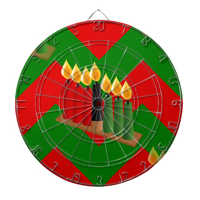 chevron kwanzaa dartboard (Front)