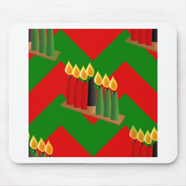 chevron kwanzaa mouse pad (Front)