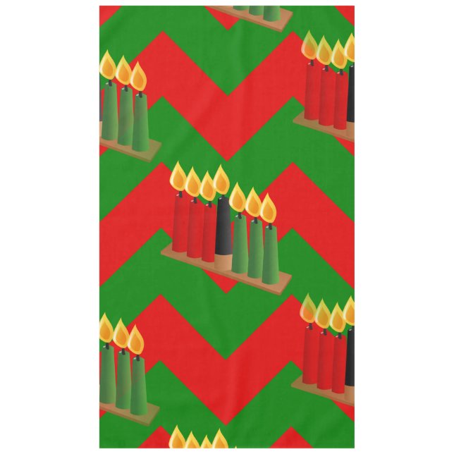 chevron kwanzaa  tablecloth (Front)