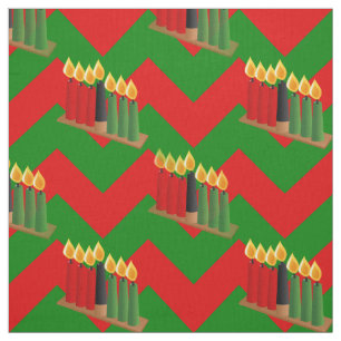 chevron kwanzaa xmas christmas fabric