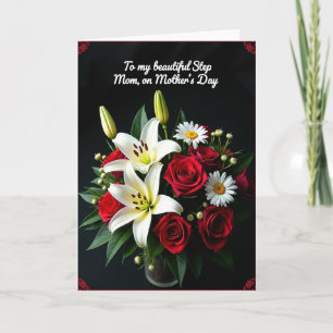 Chevron Lily Gratitude Card