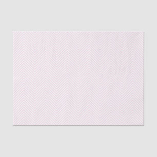 Chevron Line Tissue Paper - Light Pink on White