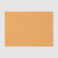 Chevron Line Tissue Paper - White on Orange