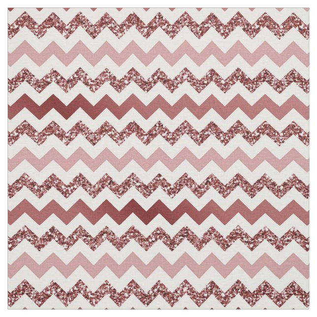Chevron Marsala Red Gradient Fabric (Swatch)
