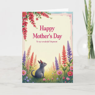 Chevron Meadow Creature Wish Card
