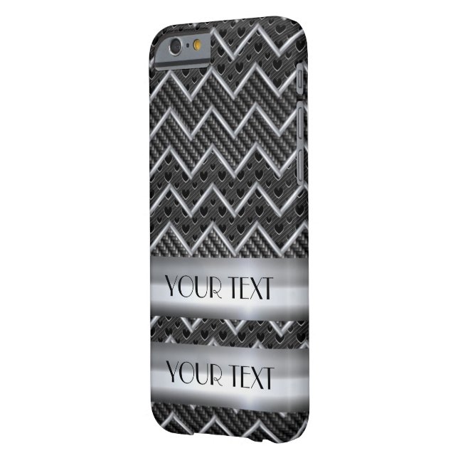 CHEVRON METAL CARBON TEMPLATE CUSTOMIZE POPULAR Case-Mate iPhone CASE (Back Left)