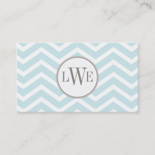 Chevron Monogram Calling Card
