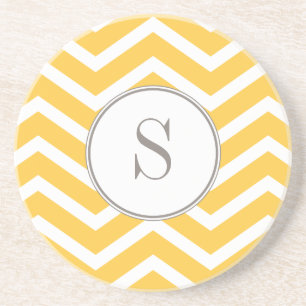 Chevron Monogram Coaster
