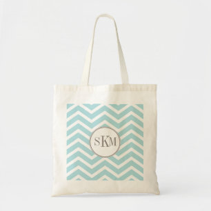 Chevron Monogram Personalised Tote Bag
