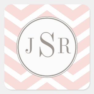 Chevron Monogram Sticker