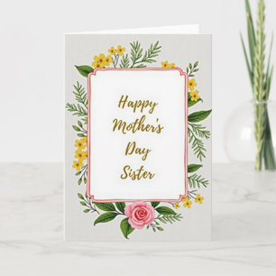 Chevron Mothers Day Sister Card