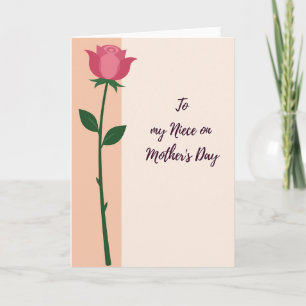 Chevron Niece Mothers Day Card