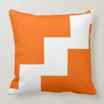 Chevron Orange and White