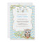 Chevron Owl Themed Baby Shower Invitations - Boy